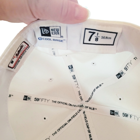 NWOT Authentic Cincinnati Reds New Era 59Fifty Stars and Stripes Flat Bill Hat - Picture 8 of 9